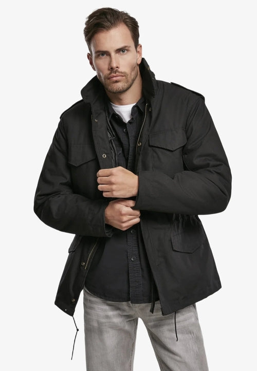 Men's clothing and accessories collection featuring shirts, trousers, jeans and jackets.