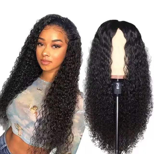 , Front Lace Chemical Fiber Long Curly Hair European And American Wig Headgear - IkoChic