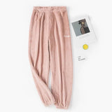 Nightwear, Autumn Women Solid Warm 1/2 Piece Sets Thicken Velvet Ribbed Fleece Set Pullover And Pants Women Casual Pajama Sets 2025 - IkoChic