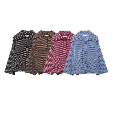Clothing, Women's autumn and winter loose and slimming casual knitted cardigan temperament jacket - IkoChic