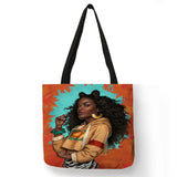 Accessory, Afro Girl Print Tote Bag - IkoChic