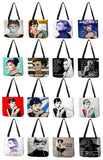 Accessory, Unique Customize Tote Bag Eco Foldbale Bags with Audrey Hepburn Print Reusable Shopping Bags Fashion Handbag For Women - IkoChic
