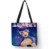 Accessory, Unique Customize Tote Bag Eco Foldbale Bags with Audrey Hepburn Print Reusable Shopping Bags Fashion Handbag For Women - IkoChic