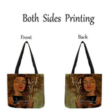 Accessory, Afro Girl Print Tote Bag - IkoChic