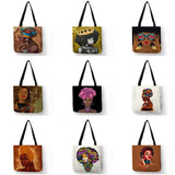 Accessory, Afro Girl Print Tote Bag - IkoChic