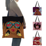 Accessory, Afro Girl Print Tote Bag - IkoChic