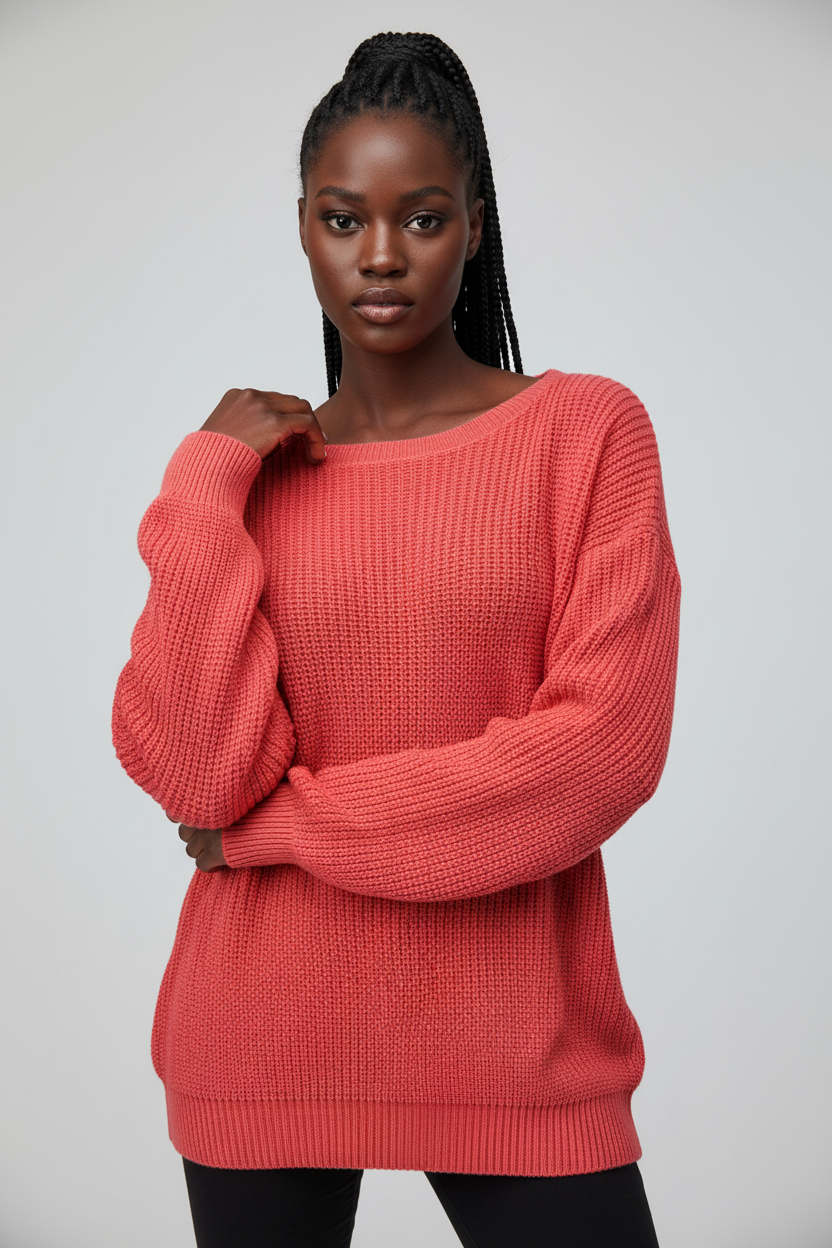 Knitwear, Fisherman Knit Jumper - IkoChic