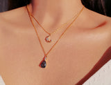 Necklaces, Moon Layered Necklace 18 Karats gold Plated - IkoChic