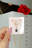 Necklaces, Moon Layered Necklace 18 Karats gold Plated - IkoChic