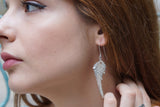 Jewelry & Watches, Fern Leaf Earrings: 14K Gold Plated Sterling Silver Drop - IkoChic