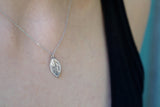 Jewelry & Watches, Real Rose Leaf Necklace: Sterling Silver Botanical Pendant - IkoChic