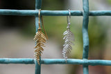 Jewelry & Watches, Acacia Leaf Stud Earrings: Real Silver, Nature-Inspired Jewelry - IkoChic
