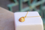 Jewelry & Watches, Pearl Pendant Necklace: Real Sea Shell Detail - Gold-Plated Silver - IkoChic