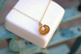 Jewelry & Watches, Pearl Pendant Necklace: Real Sea Shell Detail - Gold-Plated Silver - IkoChic