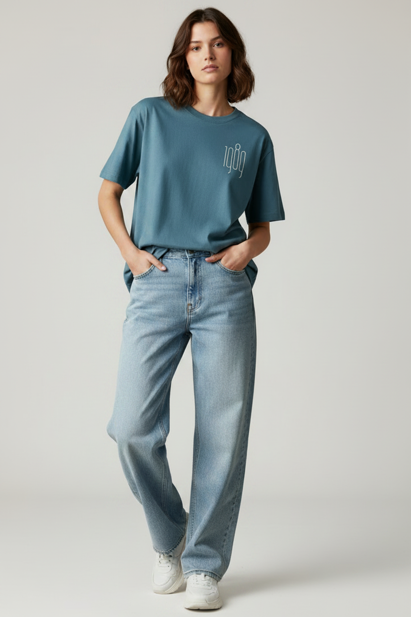1989 at Heart Relaxed Heavyweight 240gsm Organic T-Shirt | IkoChic UK