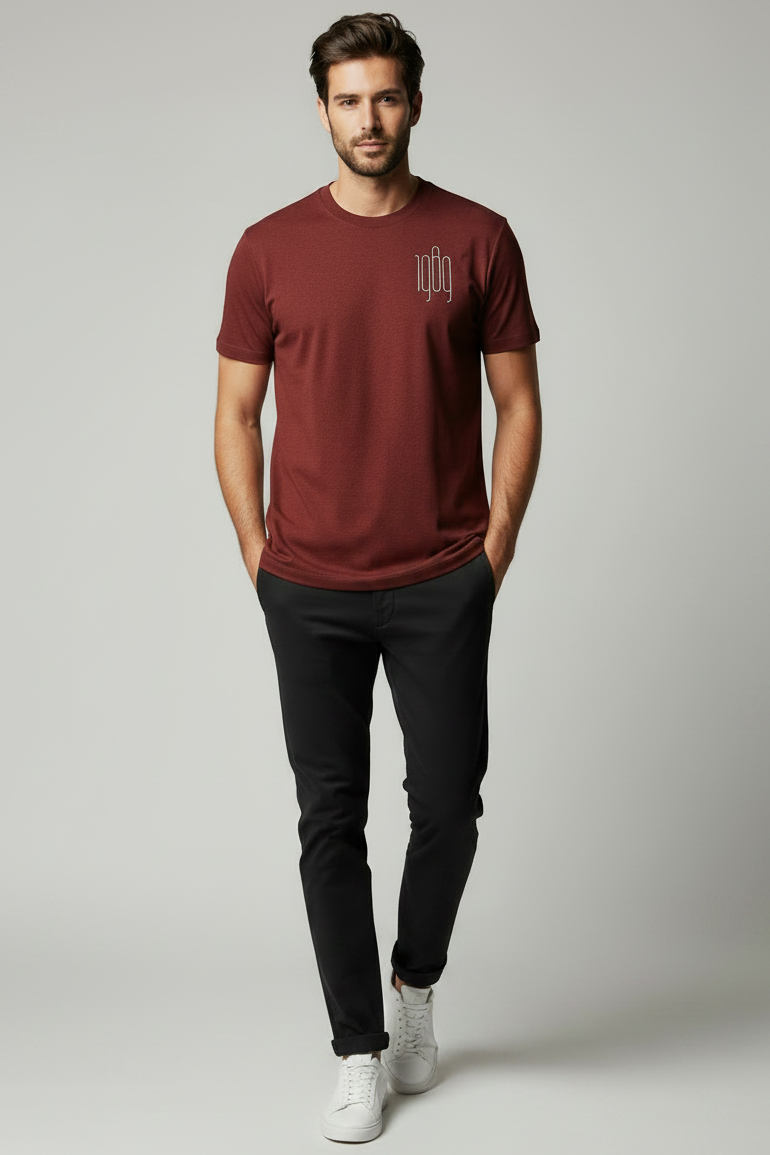 1989 at Heart Relaxed Heavyweight 240gsm Organic T-Shirt | IkoChic UK