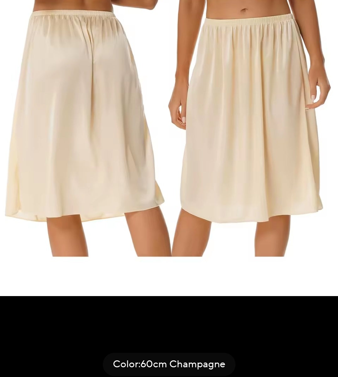 Skirts, IkoChic Women's Sheer Modesty Half Slip - Smooth Satin Anti-Exposure Underskirt for See-Through Dresses, Shirts & Skirts - IkoChic