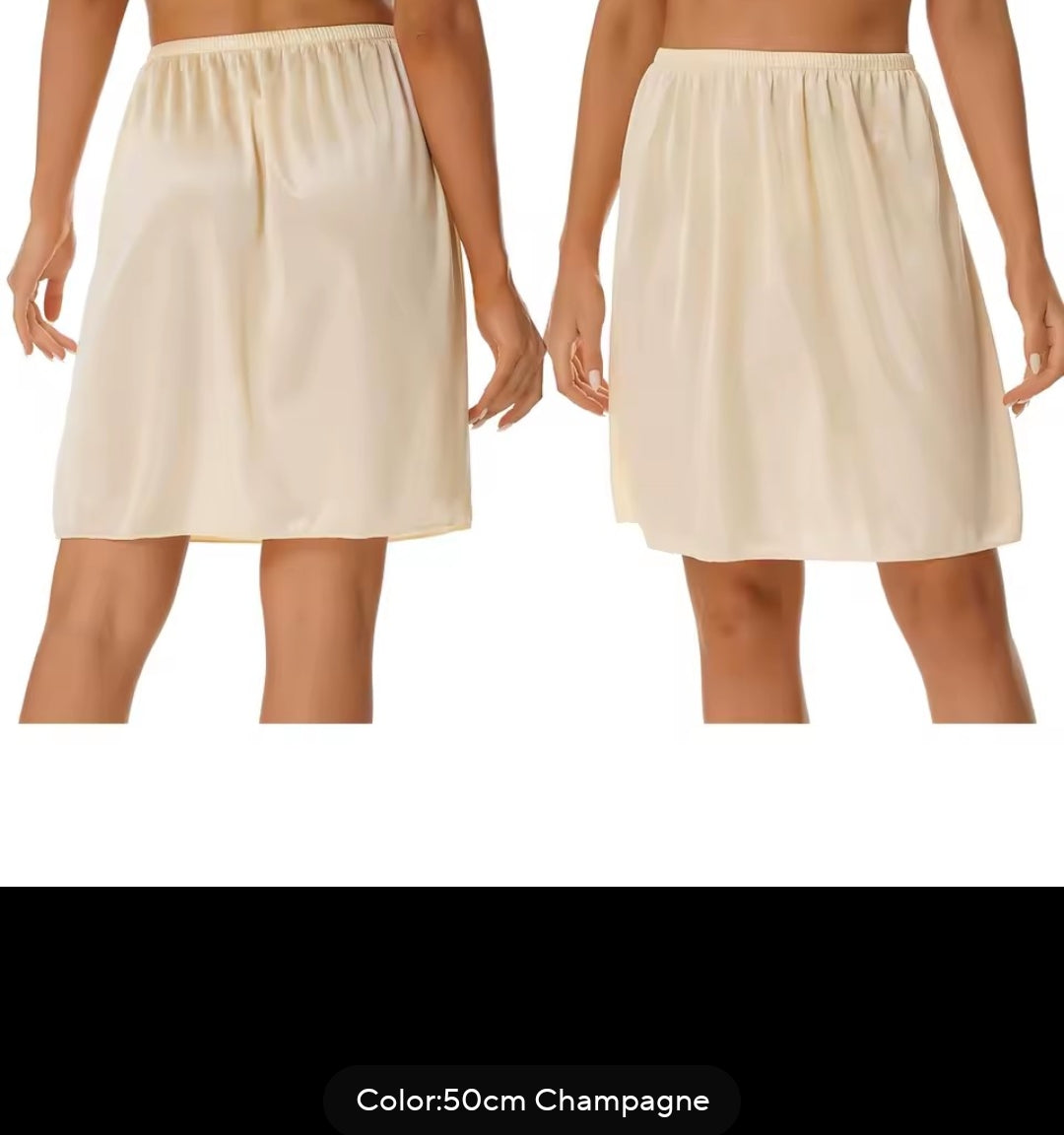 Skirts, IkoChic Women's Sheer Modesty Half Slip - Smooth Satin Anti-Exposure Underskirt for See-Through Dresses, Shirts & Skirts - IkoChic