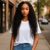 Hair, Front Lace Long Curly Hair Wig - IkoChic