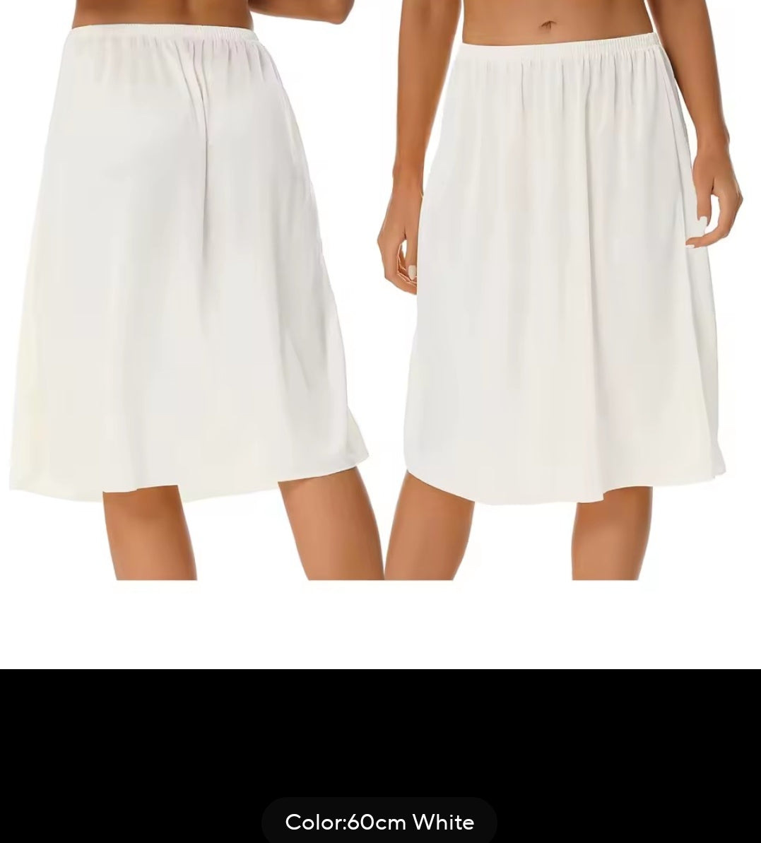 Skirts, IkoChic Women's Sheer Modesty Half Slip - Smooth Satin Anti-Exposure Underskirt for See-Through Dresses, Shirts & Skirts - IkoChic