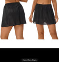 IkoChic Women's Sheer Modesty Half Slip - Smooth Satin Anti-Exposure Underskirt for See-Through Dresses, Shirts & Skirts