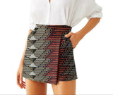 Vintage Chic Ankara Short Skirt