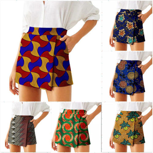 Vintage Chic Ankara Short Skirt Collage