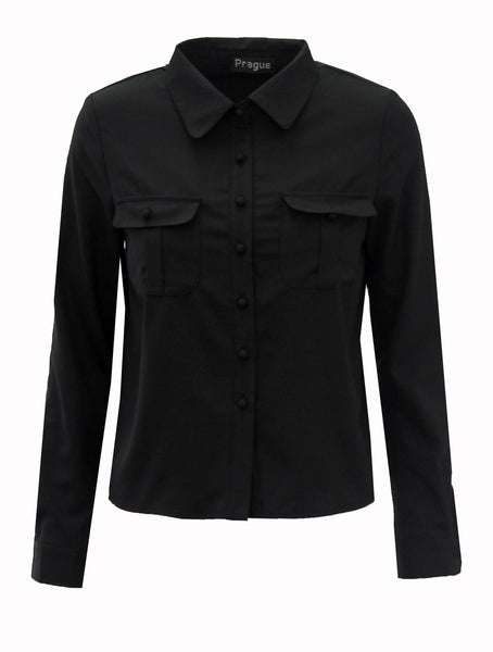 Shirts & Tops, Long Sleeved Button Up Shirt - IkoChic