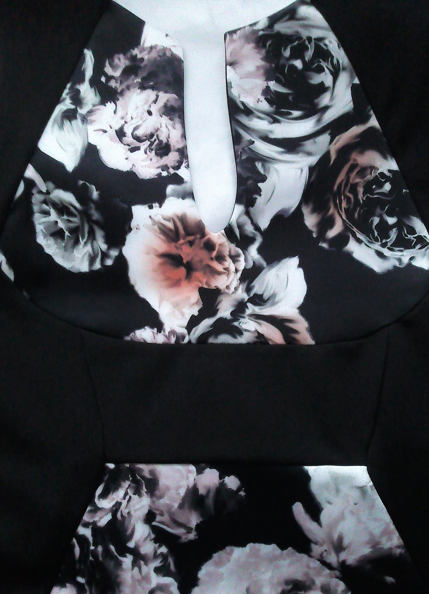 Dresses, Grey Peach Multicoloured Side Panel Style Floral Bodycon Dress - IkoChic