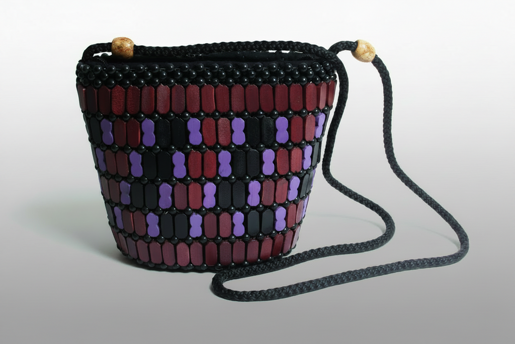 Bags, Purple Ethnic Beaded Bohemian Satchel / Bag - IkoChic